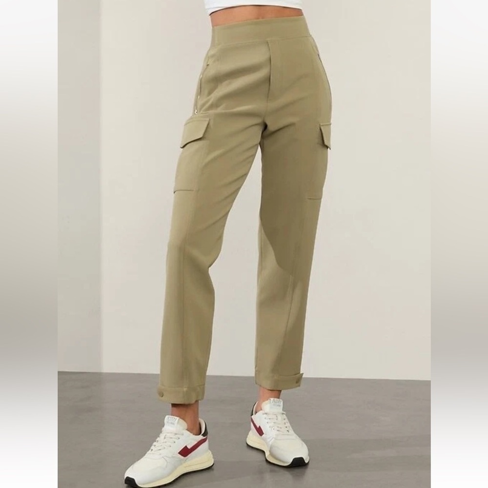 Athleta Olive Branch Endless High Rise Cargo Pants Active Casual Women’s Size 12